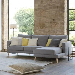 Banak Sofás Con Chaise Longue^Boss Gris