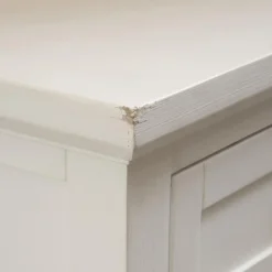 Banak Mesas De Comedor Y Salón^Carot Blanco Pincelado