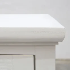 Banak Mesas De Escritorio Y Estudio^Damet Blanco Pincelado