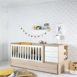 Banak Camas Abatibles Y Cunas^Doroty Color Madera Personalizable