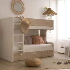 Banak Camas Nido Y Literas^Hansel Color Madera Personalizable