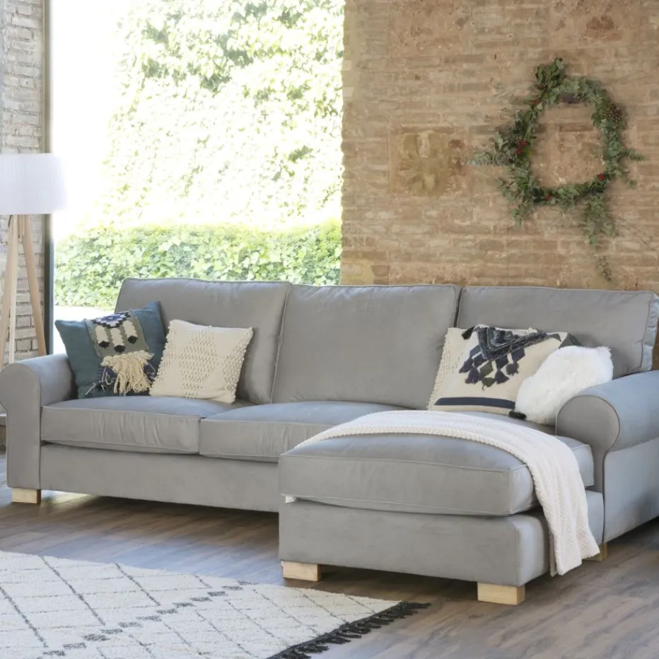 Banak Sofás Con Chaise Longue^Lulu Color Tejido Personalizable