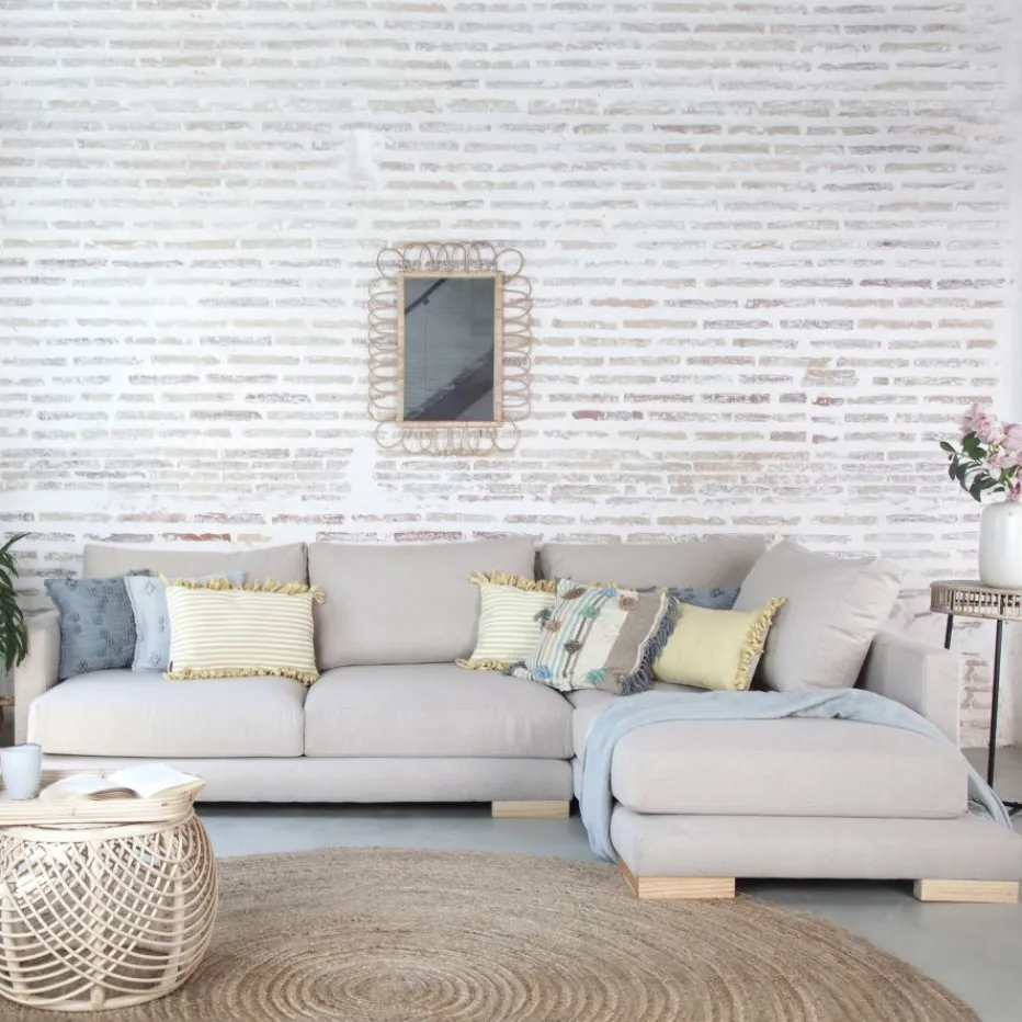 Banak Sofás Con Chaise Longue^Luxor Color Tejido Personalizable