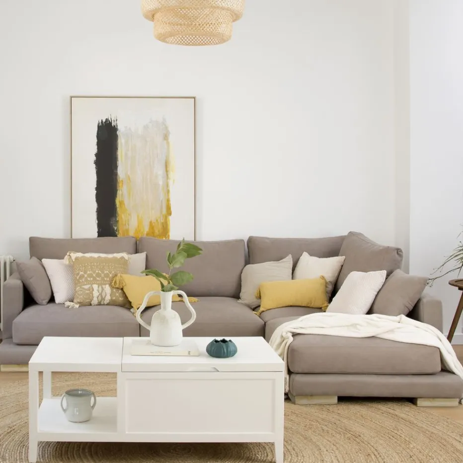 Banak Sofás Con Chaise Longue^Luxor Color Tejido Personalizable
