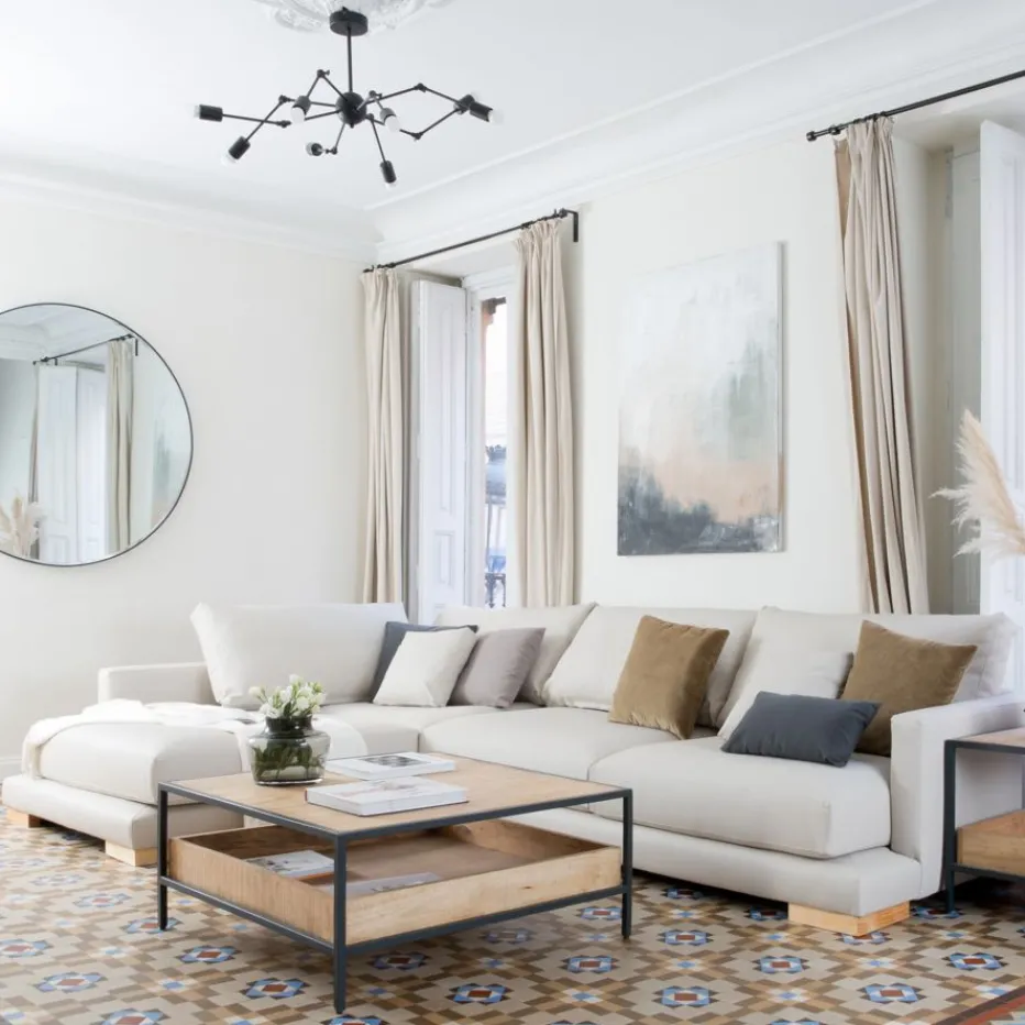 Banak Sofás Con Chaise Longue^Luxor Color Tejido Personalizable