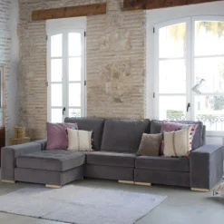 Banak Sofás Con Chaise Longue^Moa Color Tejido Personalizable