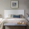 Banak Cabeceros De Madera^Sisal Blanco