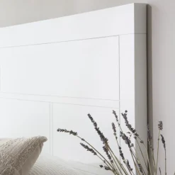 Banak Cabeceros De Madera^Sisal Blanco