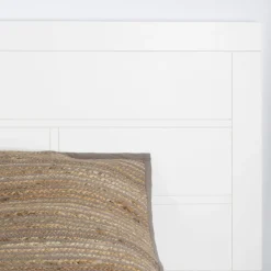 Banak Cabeceros De Madera^Sisal Blanco