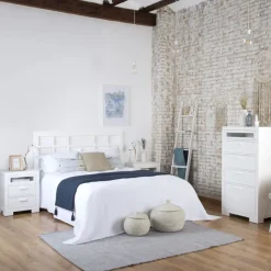 Banak Cabeceros De Madera^Tribeca Blanco